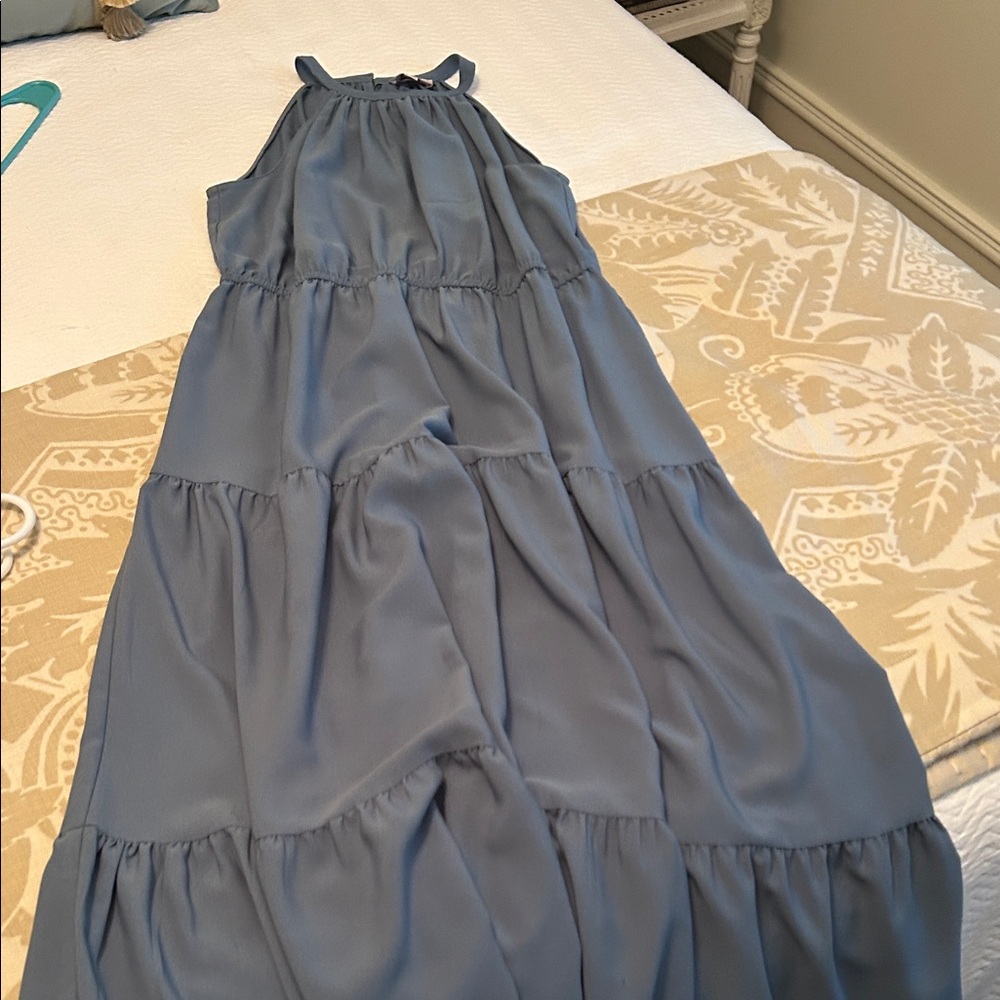 LOFT Women's Blue Maxi Dress